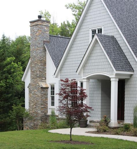 grey siding house with tan metal roof|How to Match House and Roof Color Combinations.